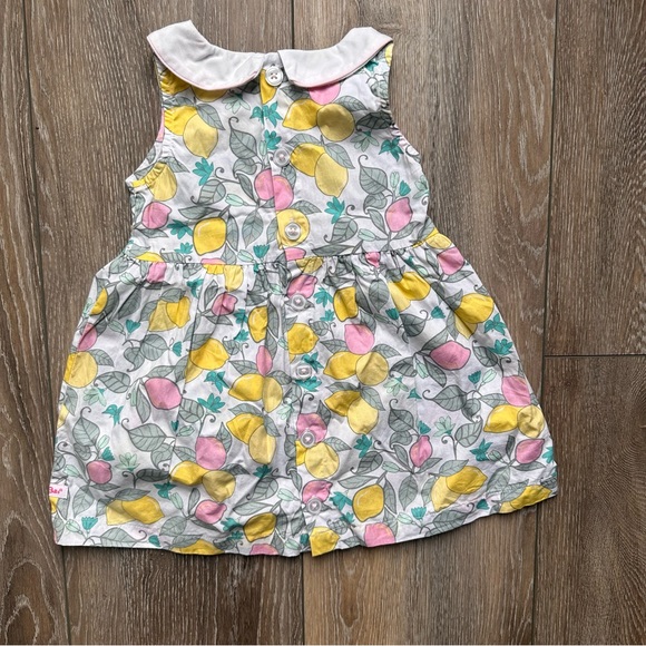 Ruffle Butts Pink and Yellow Lemon Dress - Picture 2 of 3